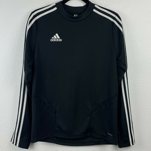 adidas Other - Adidas Climacool Top Kids Size L 3-Striped Long Sleeve Athletic Training Black